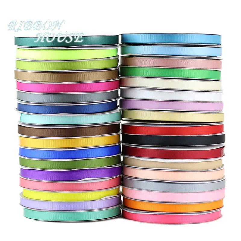 (100 yards/roll) Grosgrain Ribbon Wholesale gift wrap decoration Christmas ribbons (10/12/15/20mm)