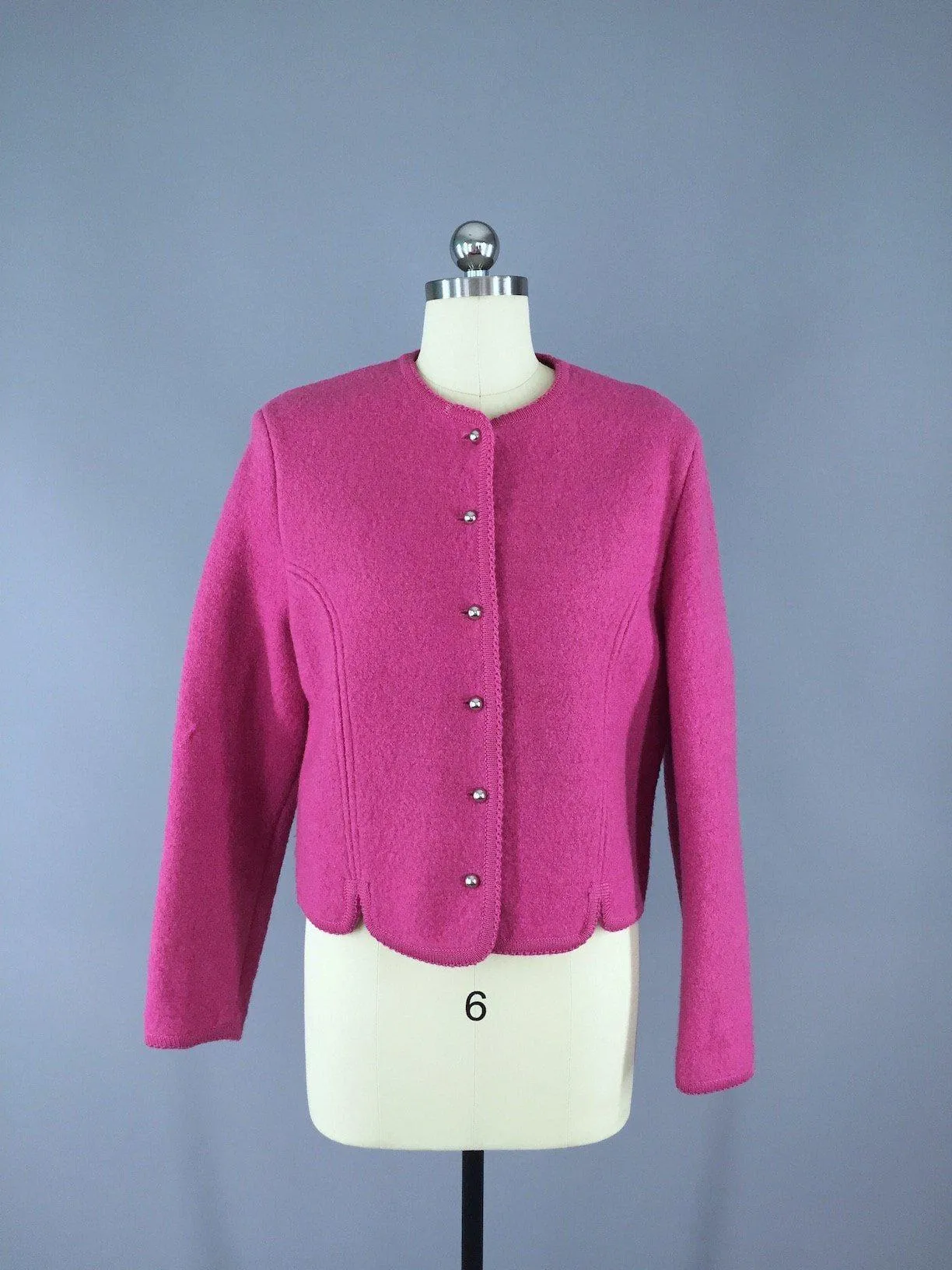 1980s Pink Wool Jacket