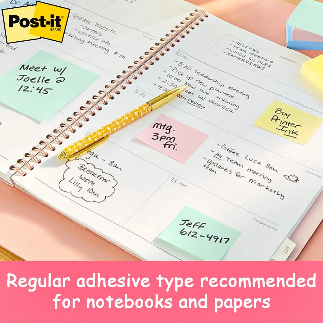 3M Post-It Notes Headings Pastel