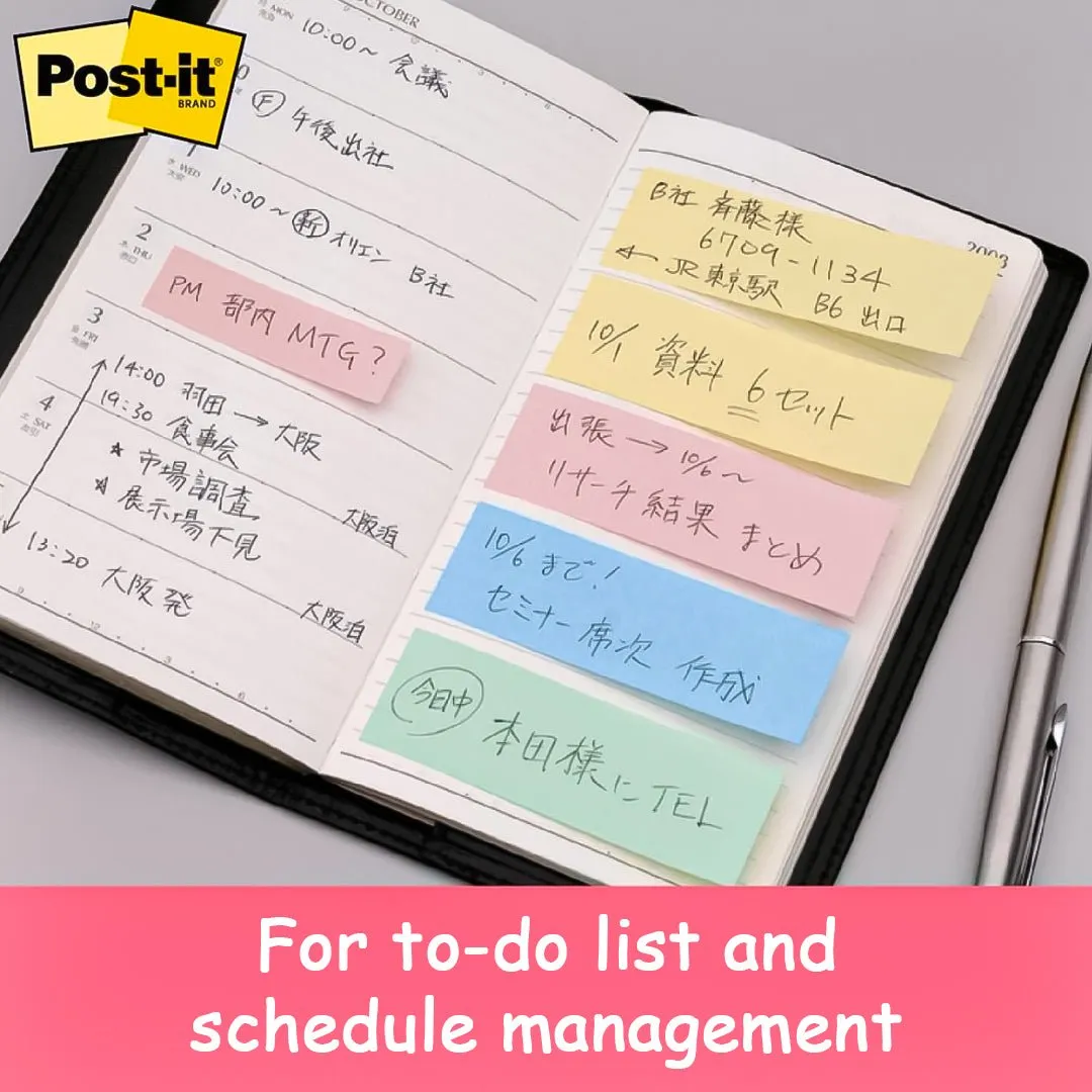 3M Post-It Notes Headings Pastel