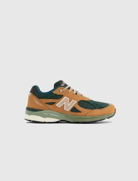 990 V3 MADE IN USA "TAN/GREEN"