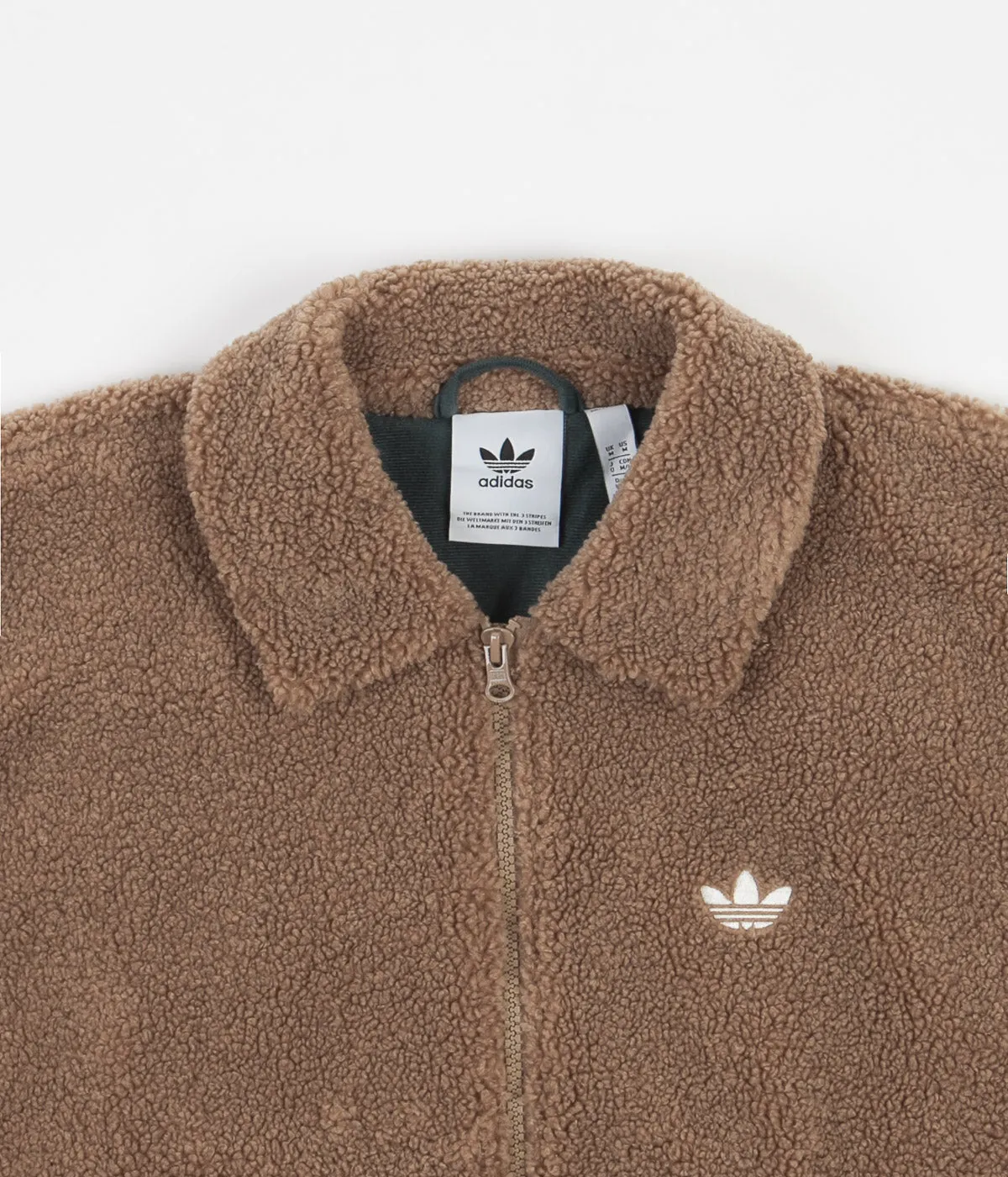 Adidas Fleece Track Jacket - Cardboard / Mineral Green / Alumina