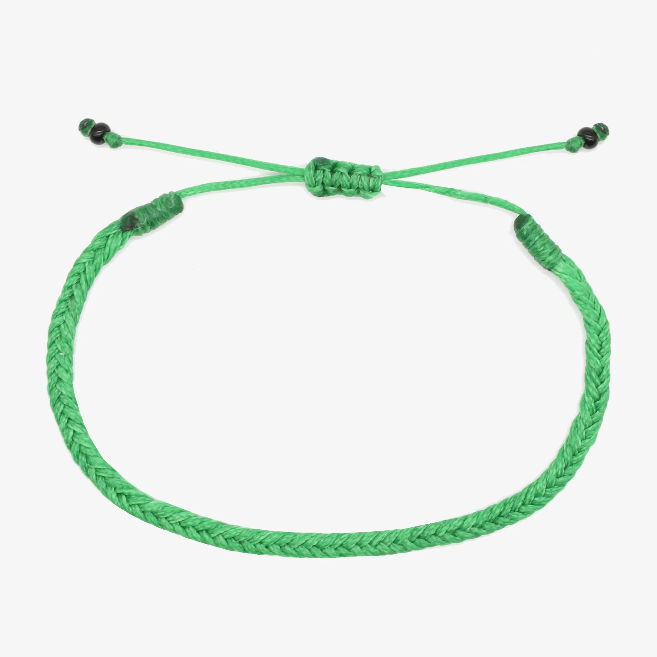 Adjustable Mini Braided Bracelet (Military Green)