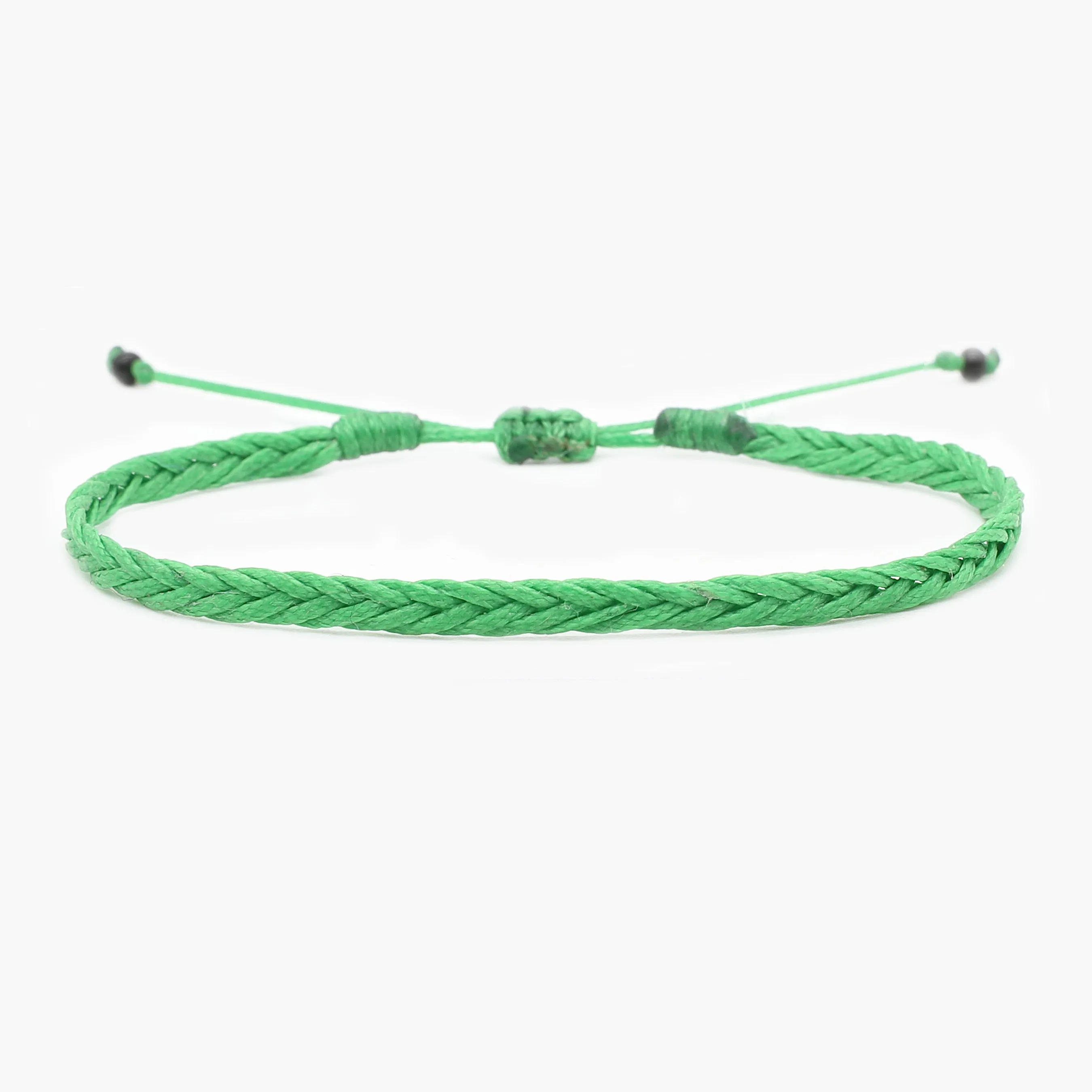 Adjustable Mini Braided Bracelet (Military Green)