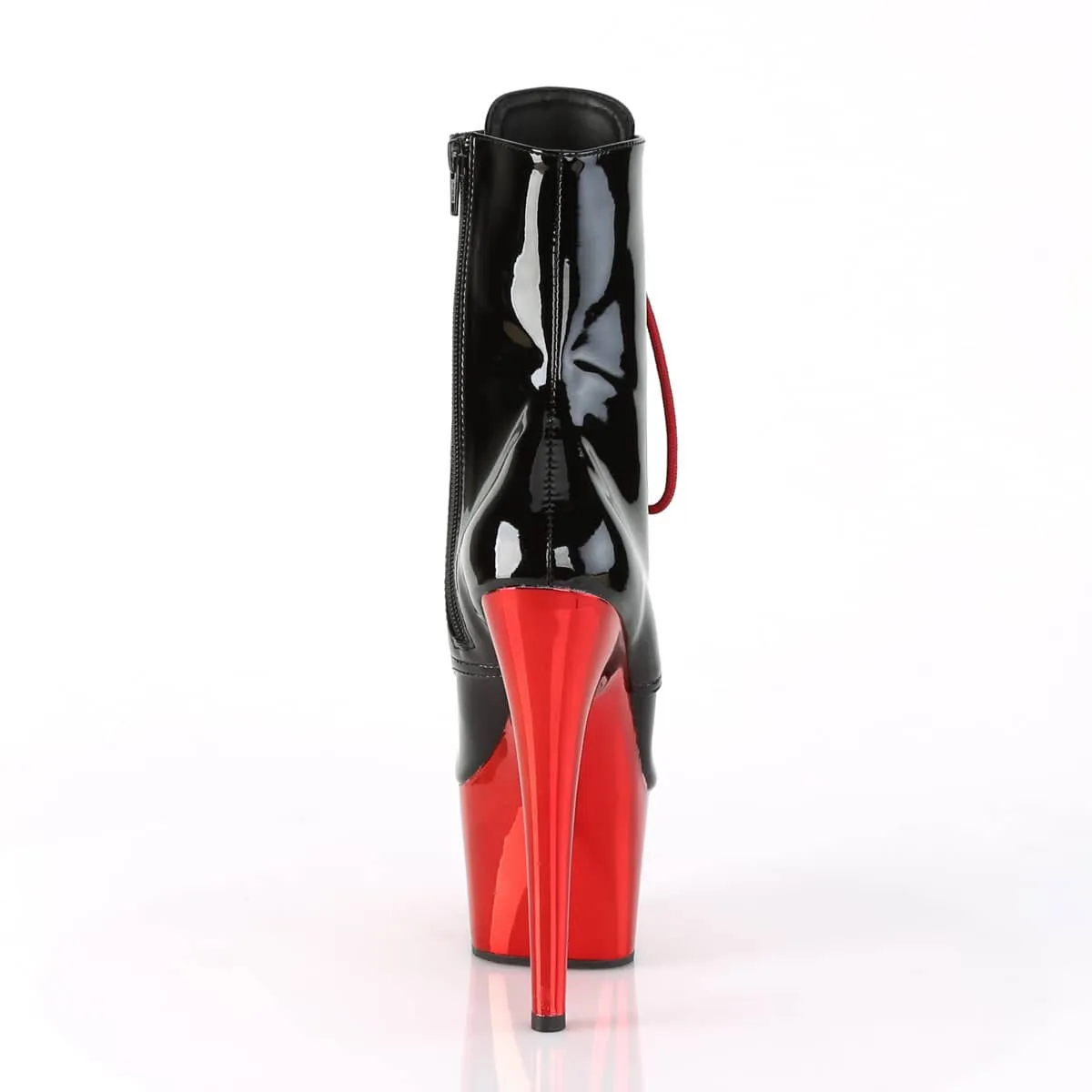 ADORE-1020 Black & Red Calf High Boots