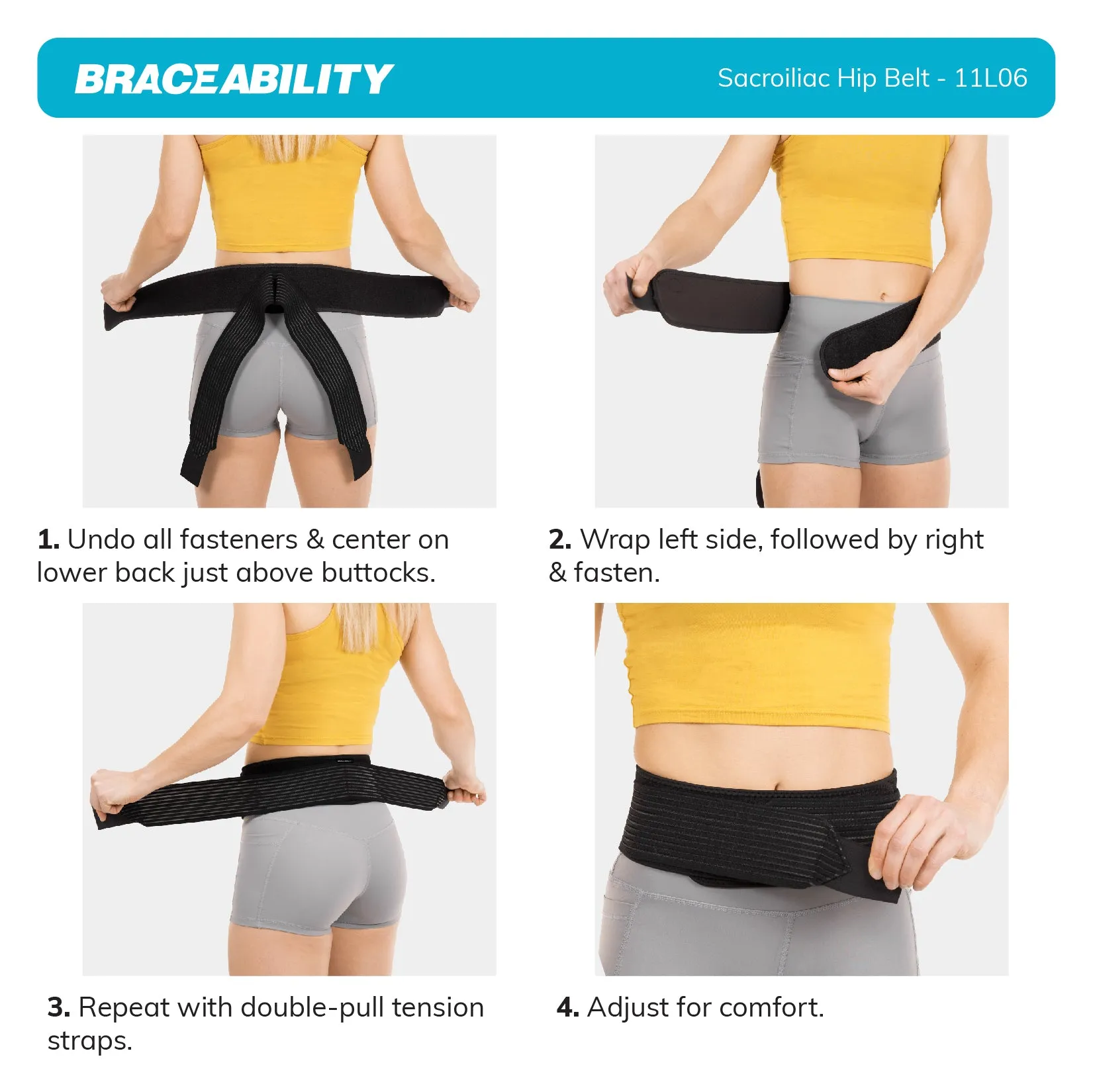 Anterior Pelvic Tilt Brace | Hip Posture Correction Belt for Tilted or Twisted Pelvis Girdle Pain Treatment