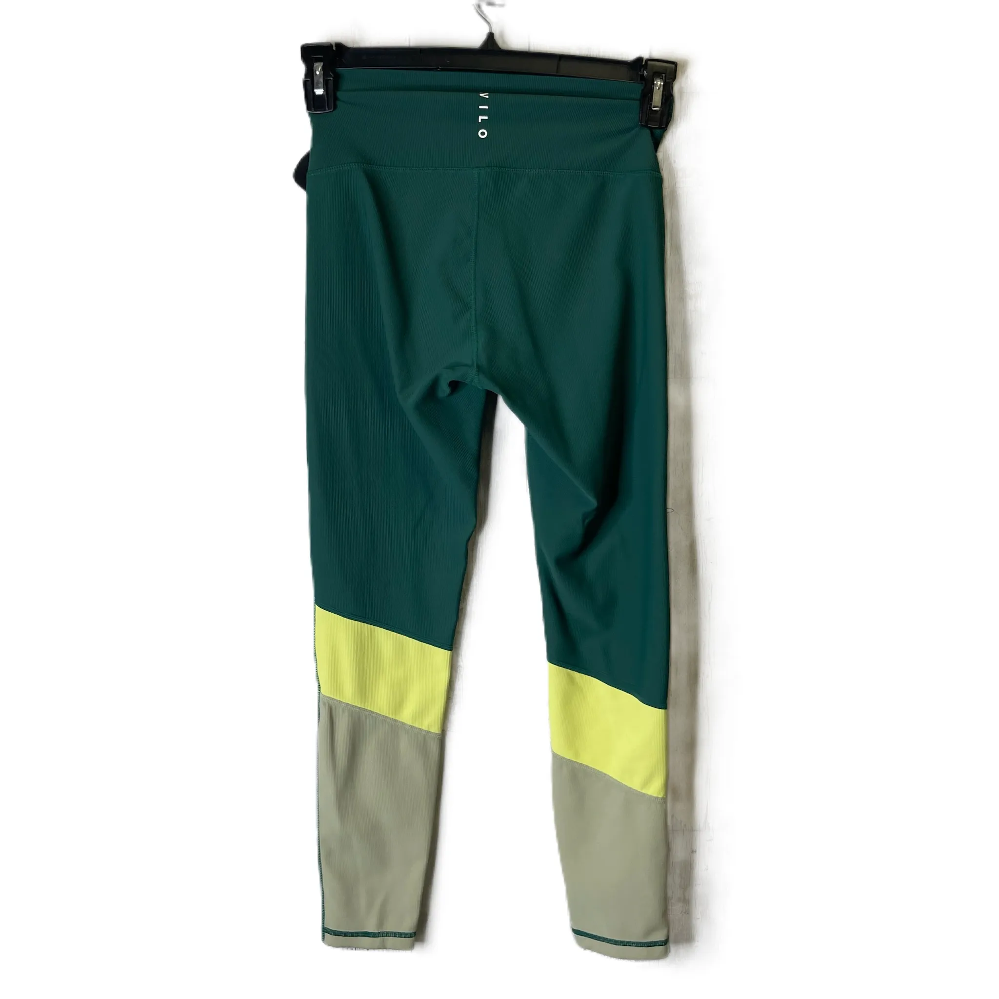 Athletic Leggings By Wilo In Green, Size: M