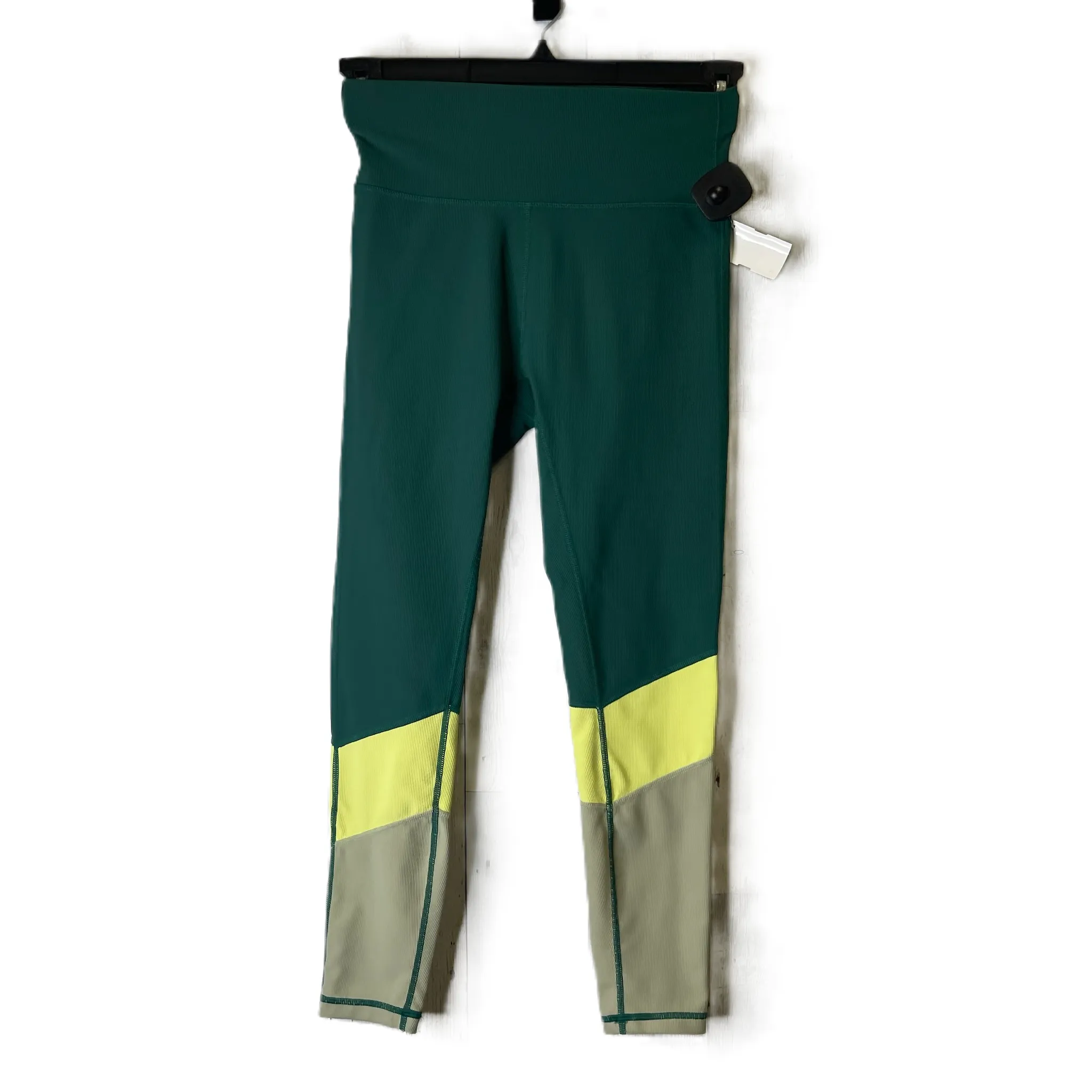 Athletic Leggings By Wilo In Green, Size: M