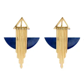 AURORA HALF MOON EARRINGS - GOLD