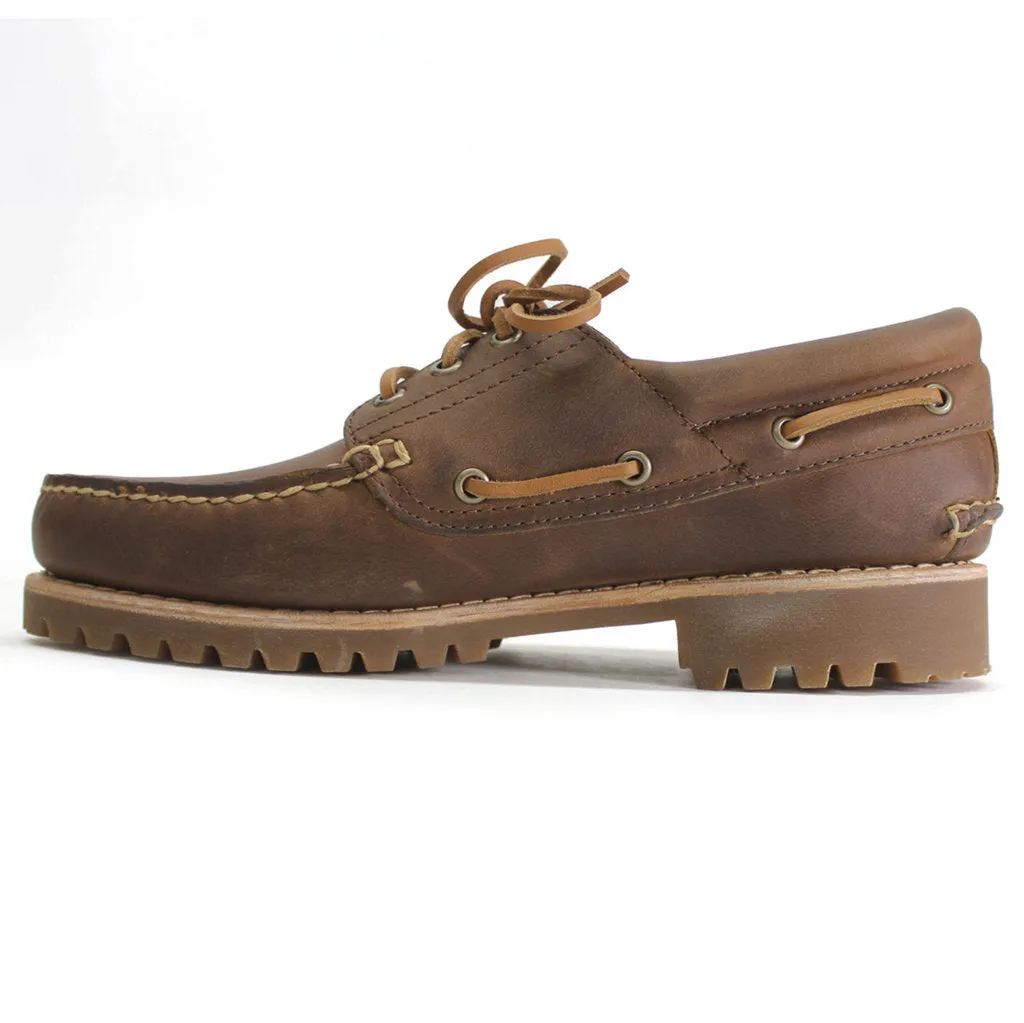 Authentics 3 Eye Classic Lug Leather Men's Boat Shoes