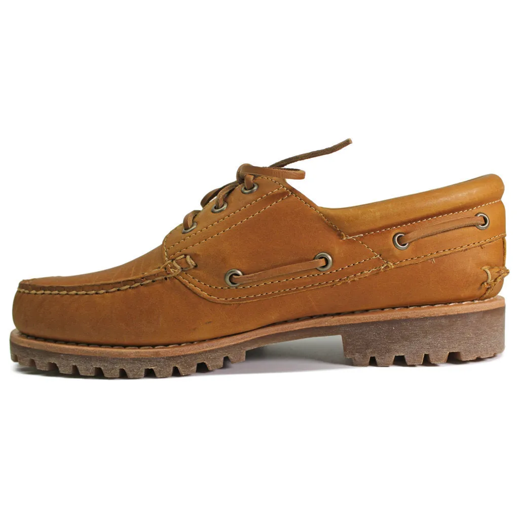 Authentics 3 Eye Classic Lug Leather Men's Boat Shoes