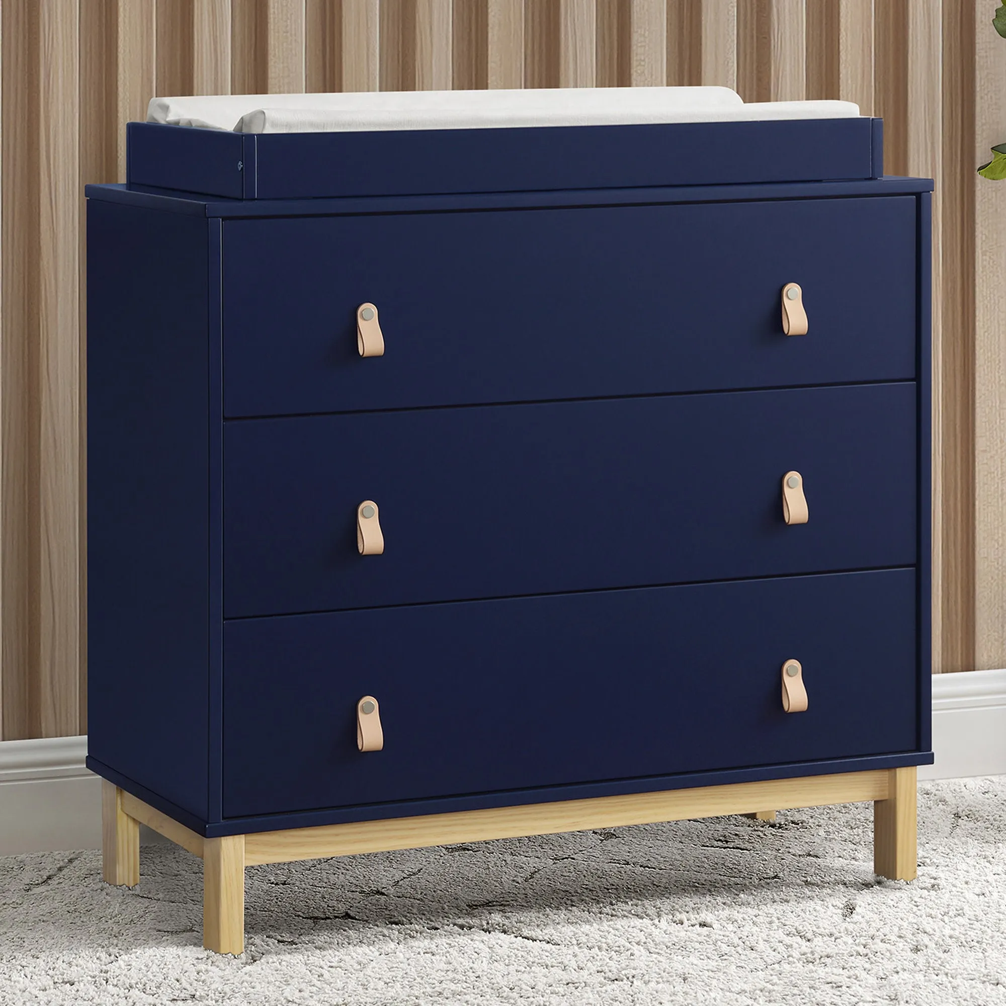 babyGap Legacy 3 Drawer Dresser with Leather Pulls and Interlocking Drawers