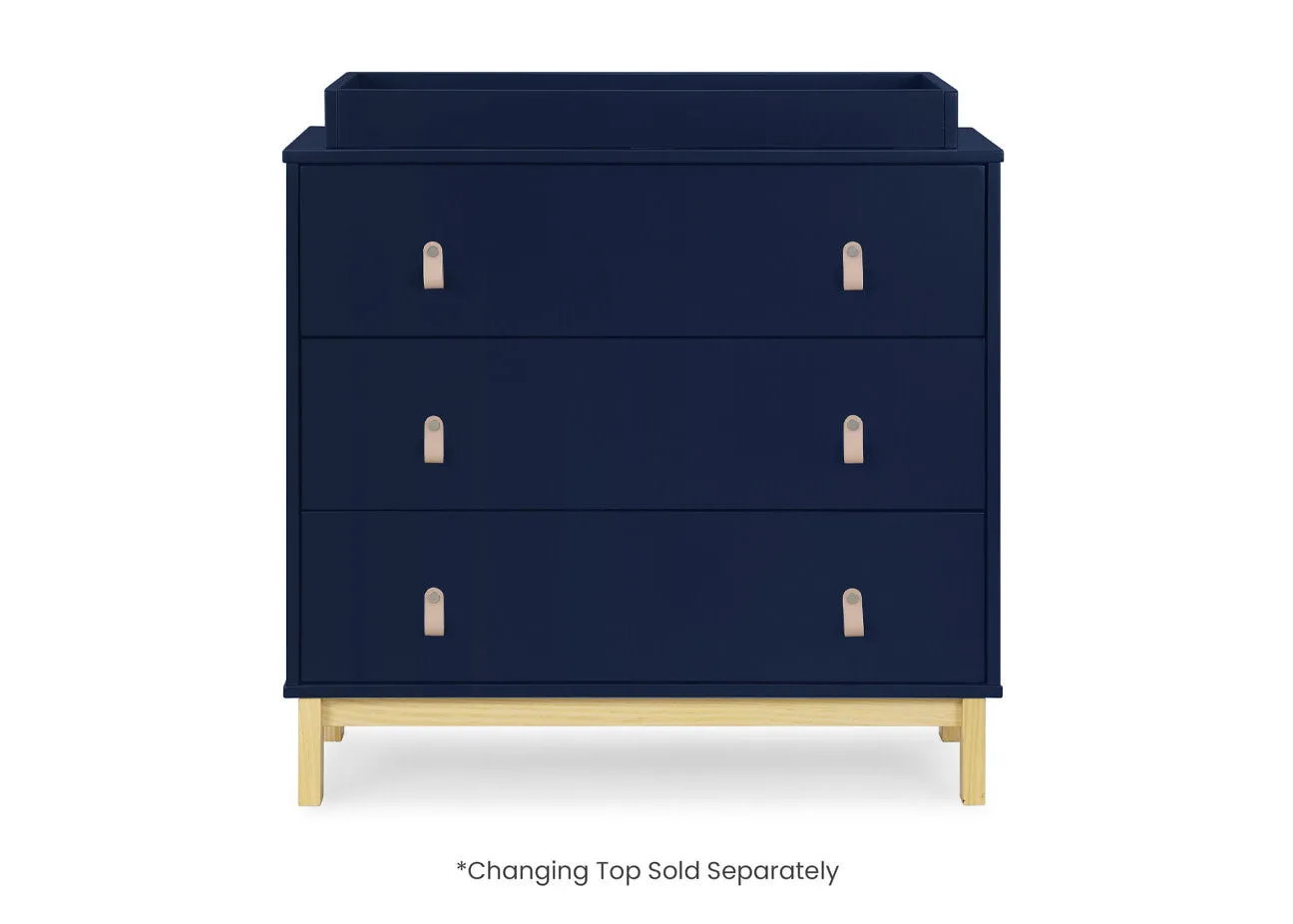 babyGap Legacy 3 Drawer Dresser with Leather Pulls and Interlocking Drawers