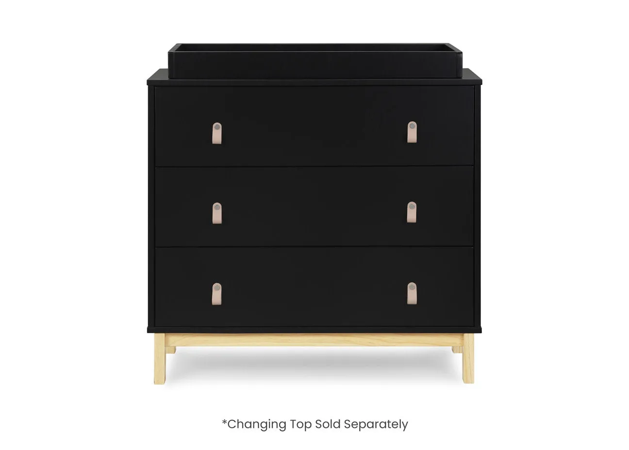 babyGap Legacy 3 Drawer Dresser with Leather Pulls and Interlocking Drawers