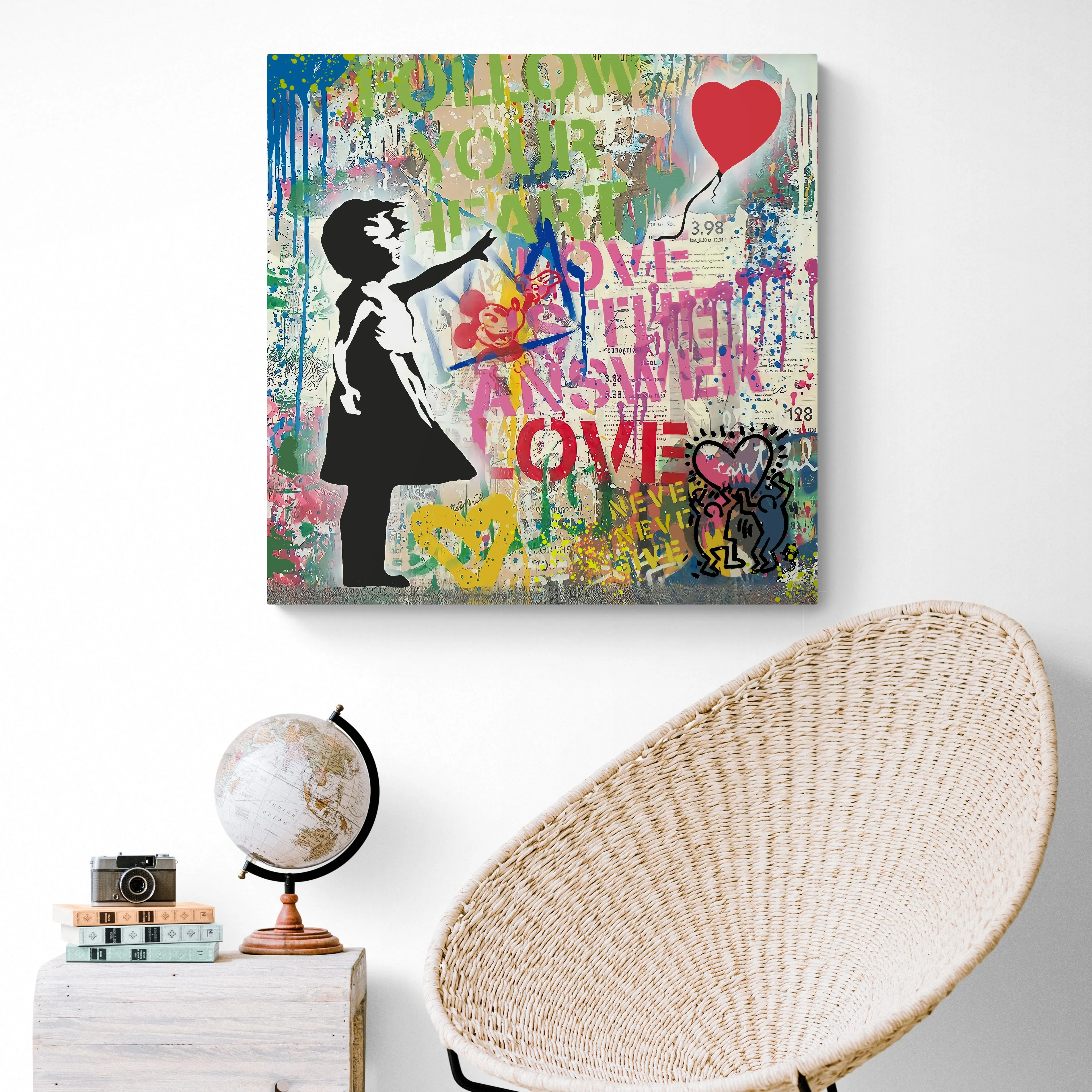 Banksy Canvas Girl With Balloon