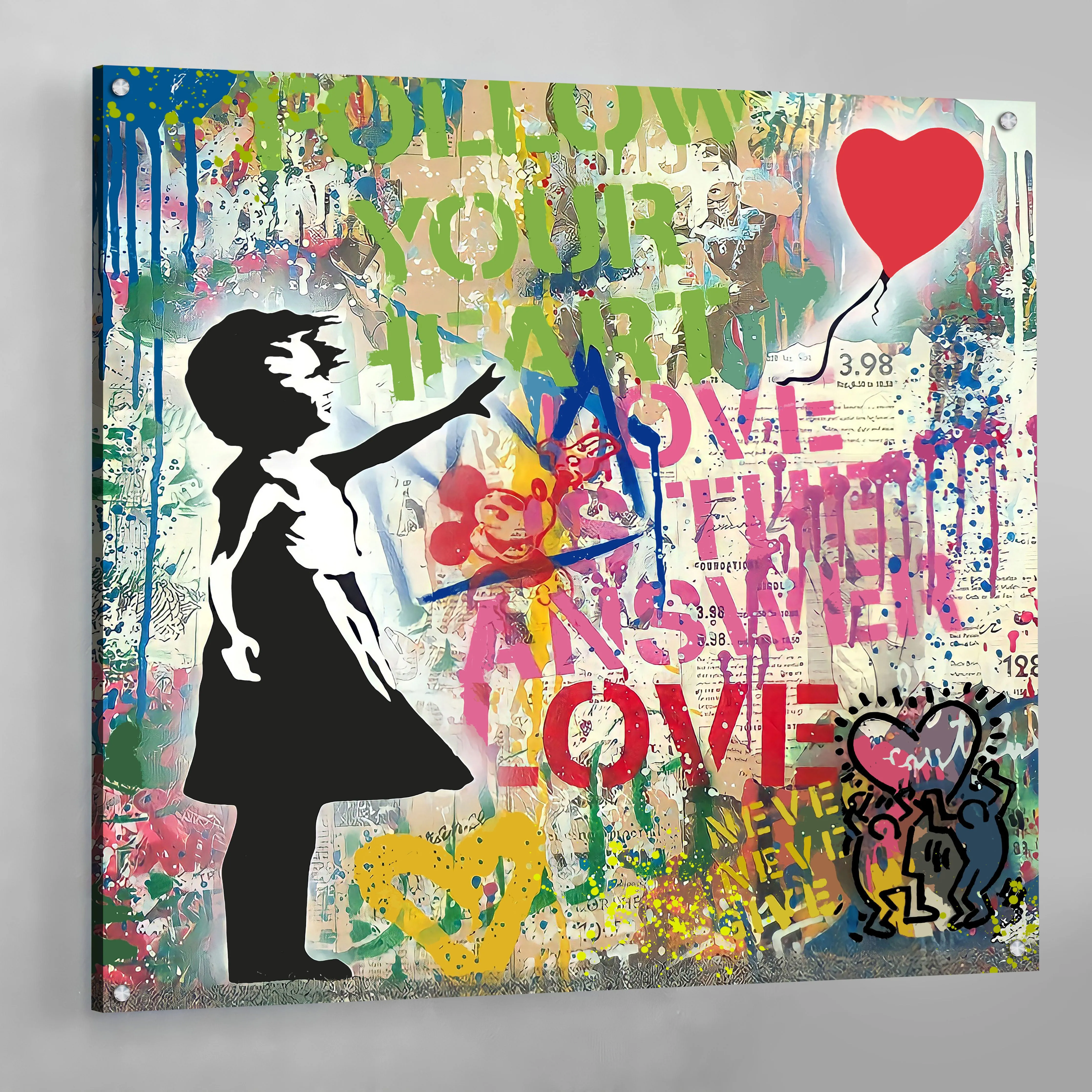 Banksy Canvas Girl With Balloon