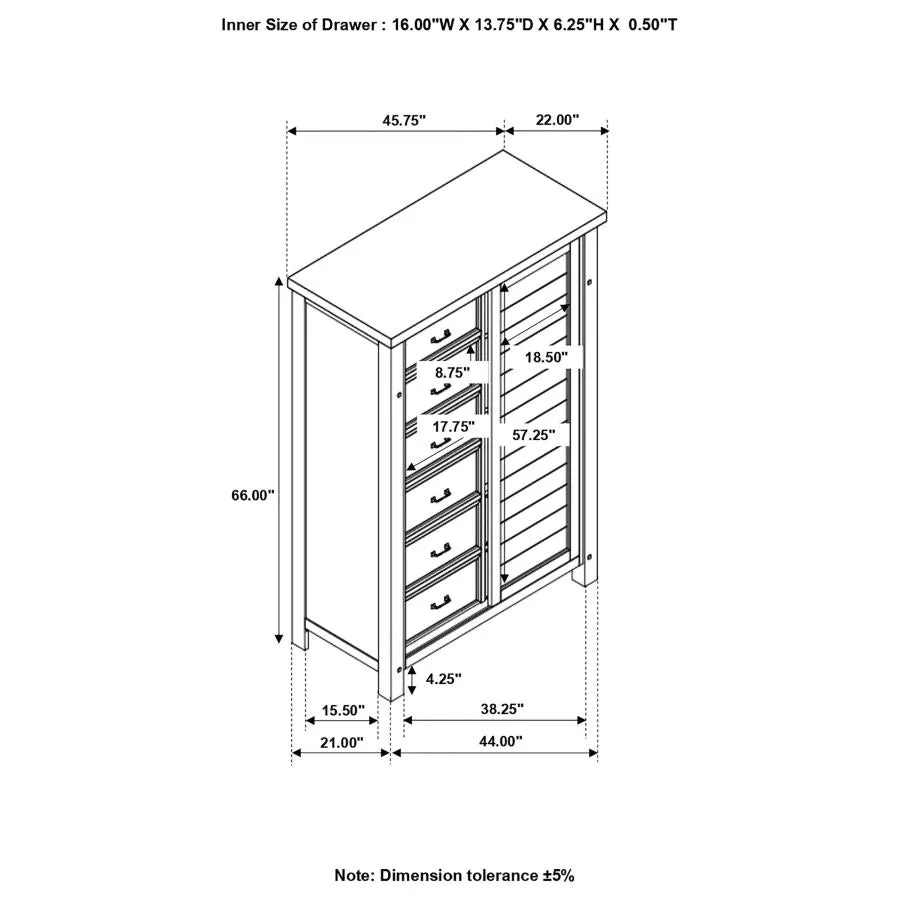 Barstow 8-drawer Bedroom Chest Pinot Noir