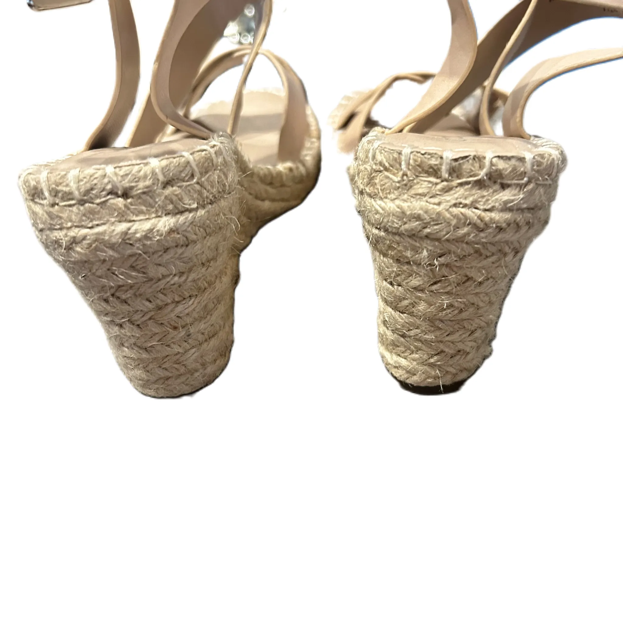 Beige Sandals Heels Wedge By Charles By Charles David, Size: 7.5