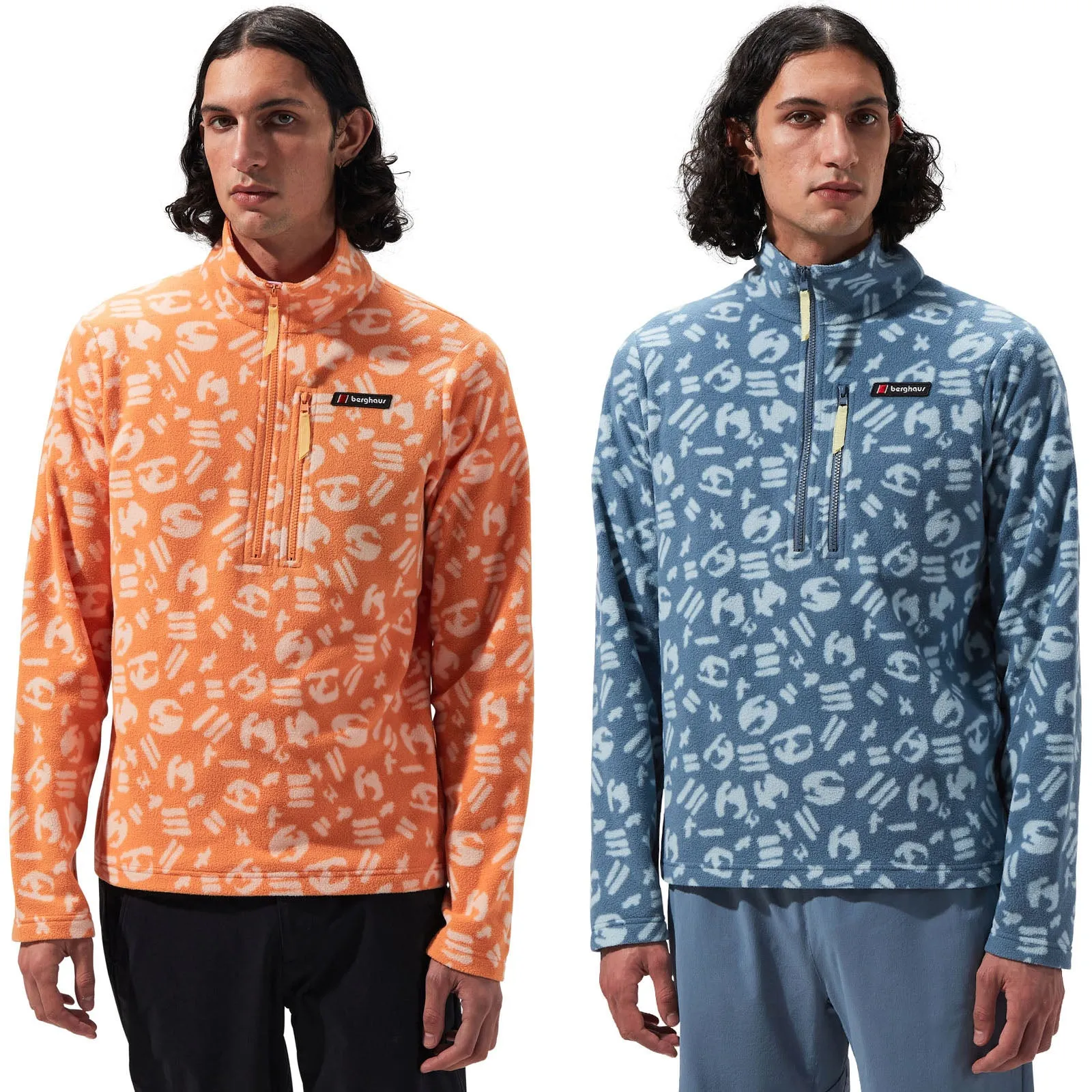 Berghaus Unisex Prism Printed Trango Half Zip Fleece