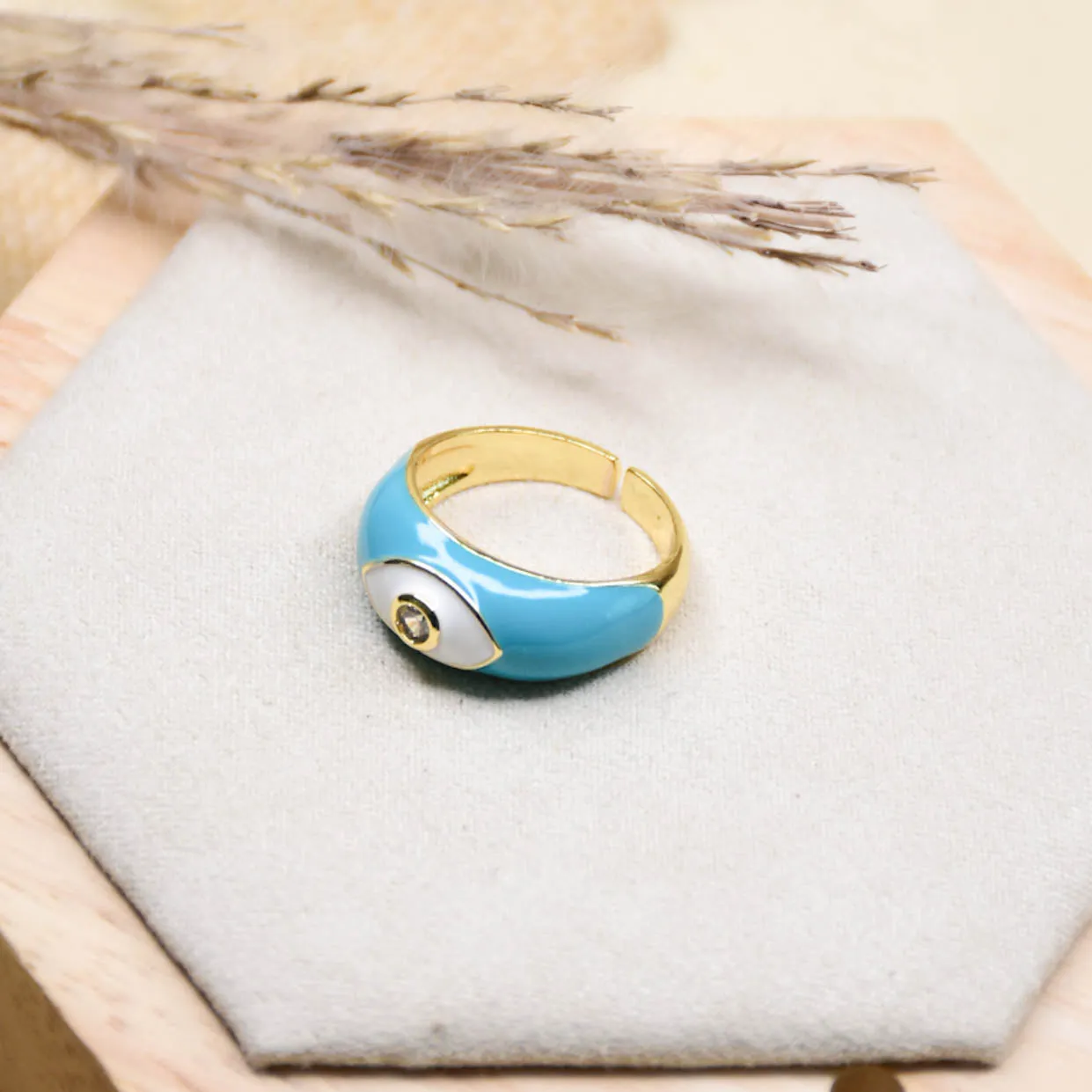 Blue Evil Eye Ring