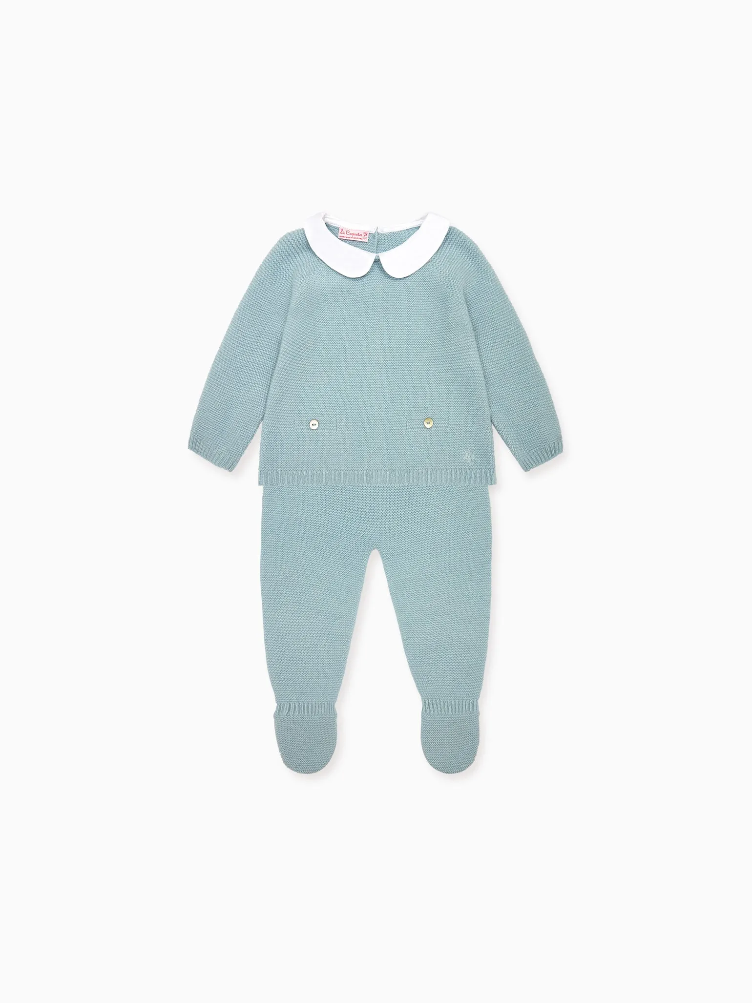 Blue Palmira Cashmere Baby Set