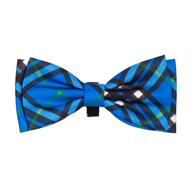 Bow Tie | Bias Plaid Blue