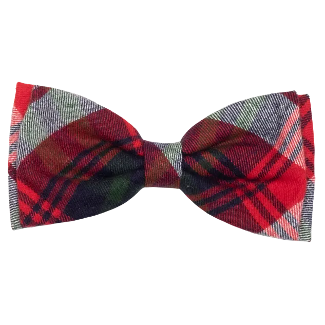 Bow Tie | Red, Green, & Navy Plaid