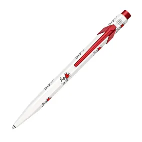 Caran d'Ache 849 Ballpoint Pen Keith Haring Special Edition White