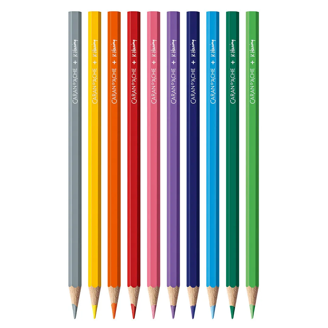 Caran d'Ache Colour Set of 11 Keith Haring Special Edition