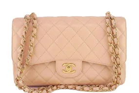 Chanel Beige Clair Caviar Jumbo 2.55 Classic Double Flap Bag