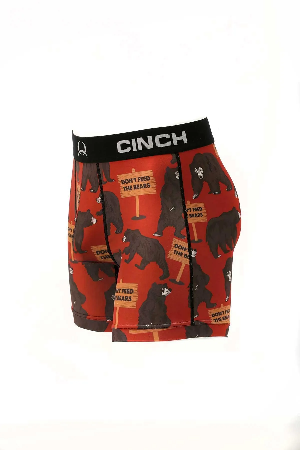 Cinch Mens Bear Print 6" Boxer Briefs