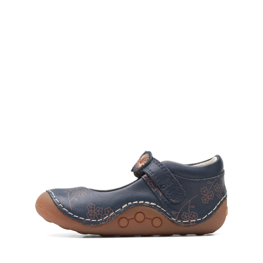 Clarks 26169213 Tiny Flora T. Navy