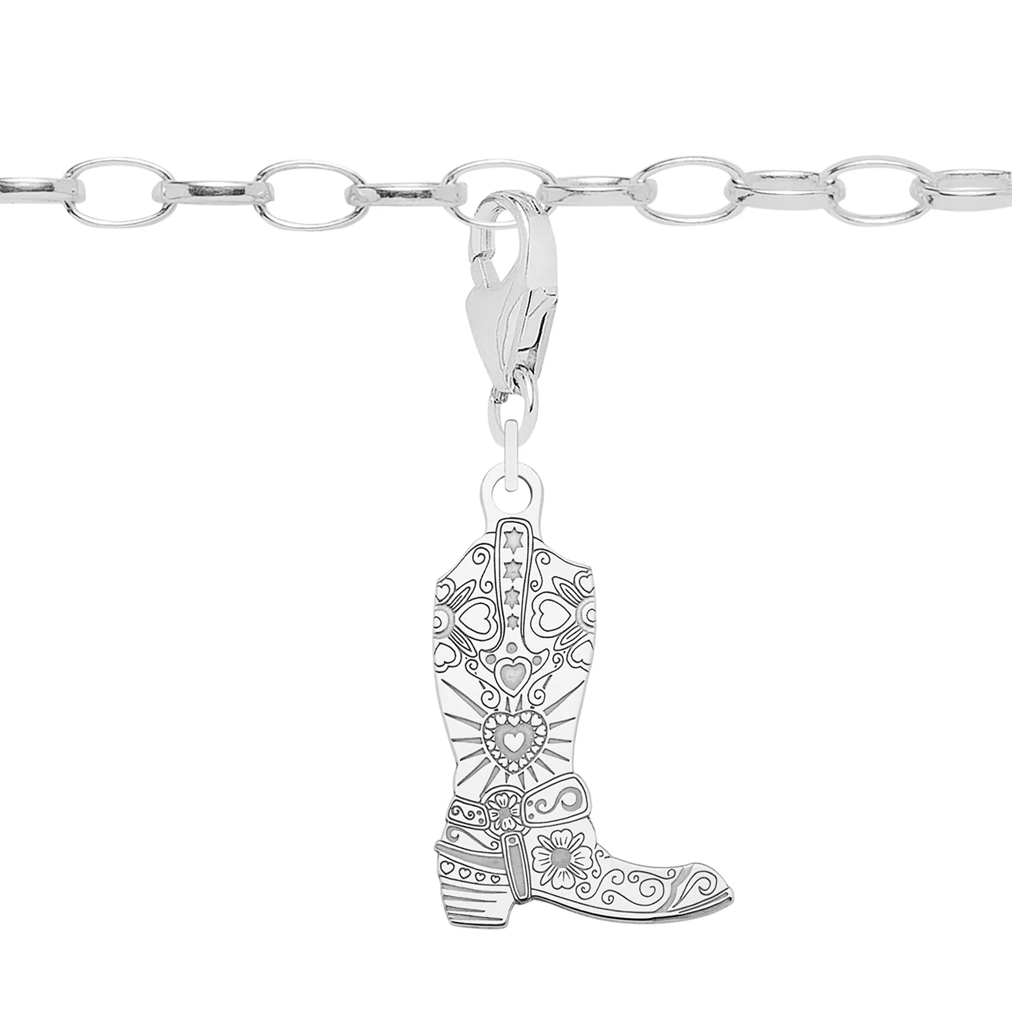 Cowboy Boot Starter Charm Bracelet