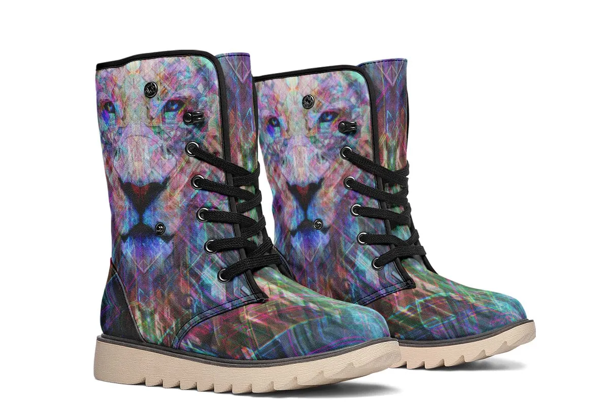 Crystal Lion Moon Boots