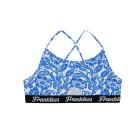 Cut Out Bralette | Soft Cotton | Blue Florals