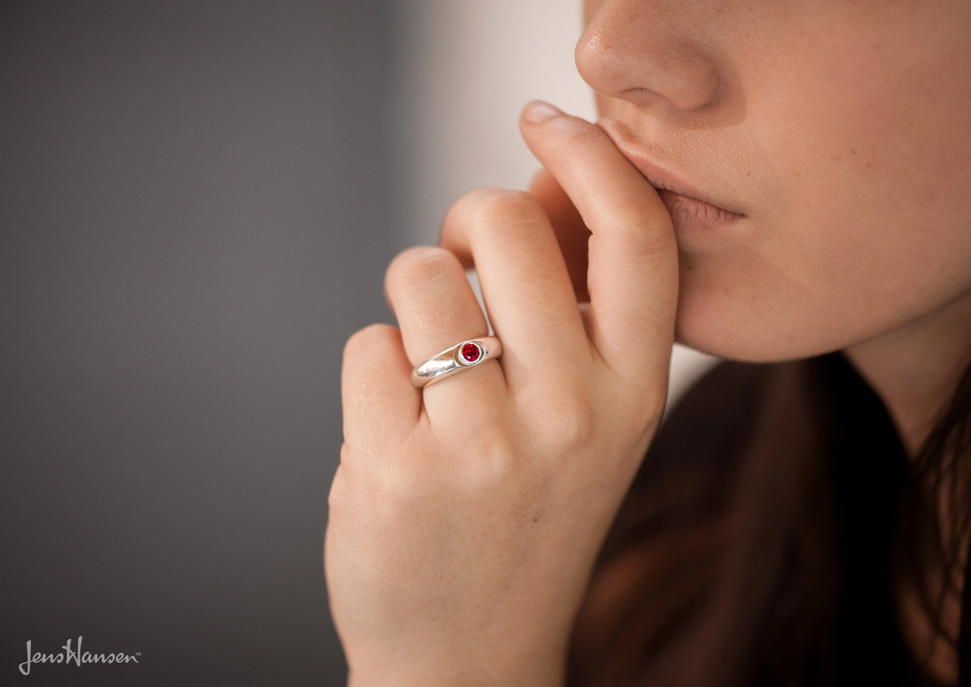 Distinct Gemstone Ring, Sterling Silver