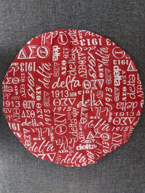 DST Red Graffiti Shower Cap