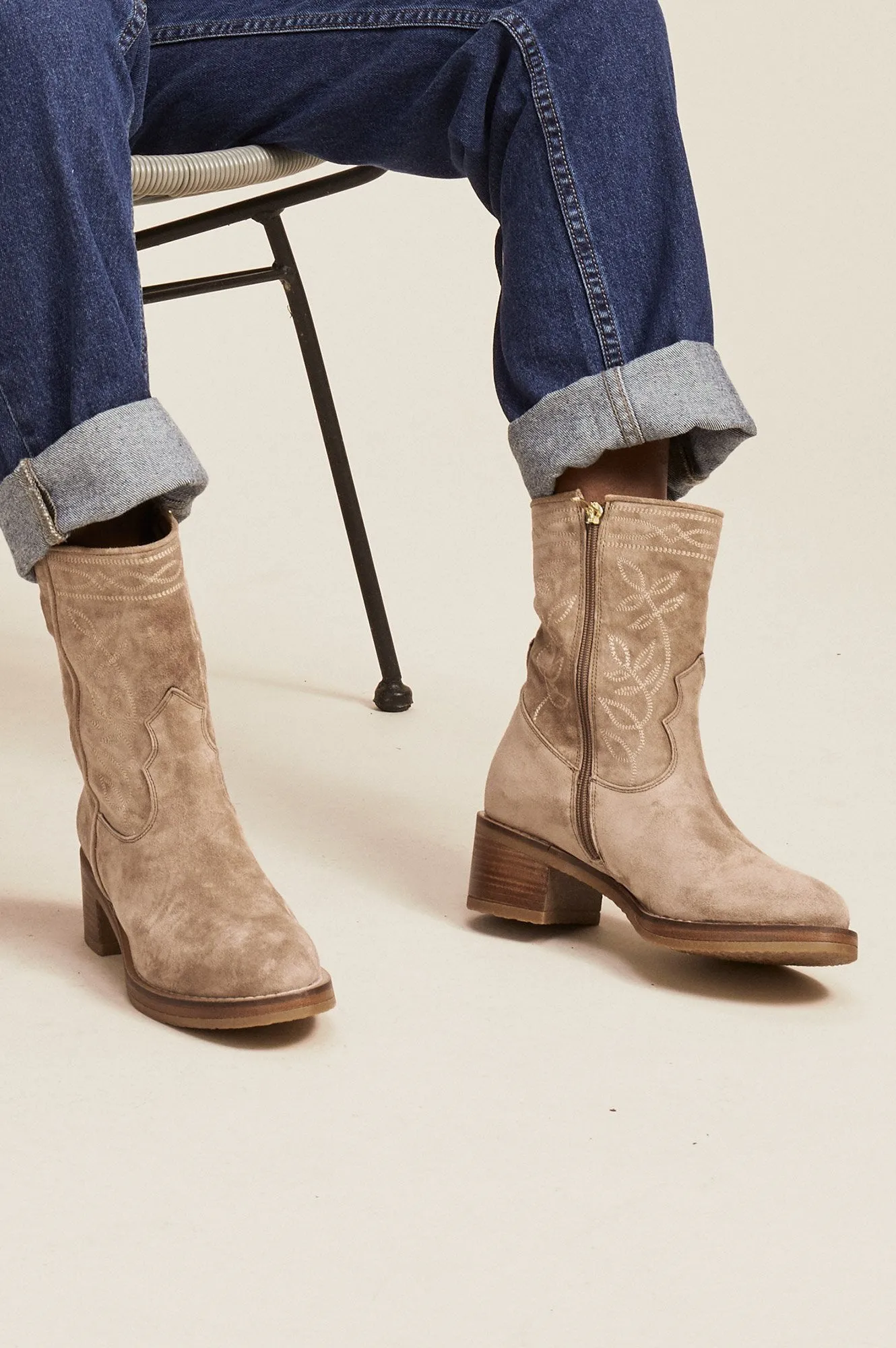 Ella Suede Boots | Camel