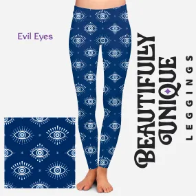 Evil Eyes - High-quality Handcrafted Vibrant Leggings