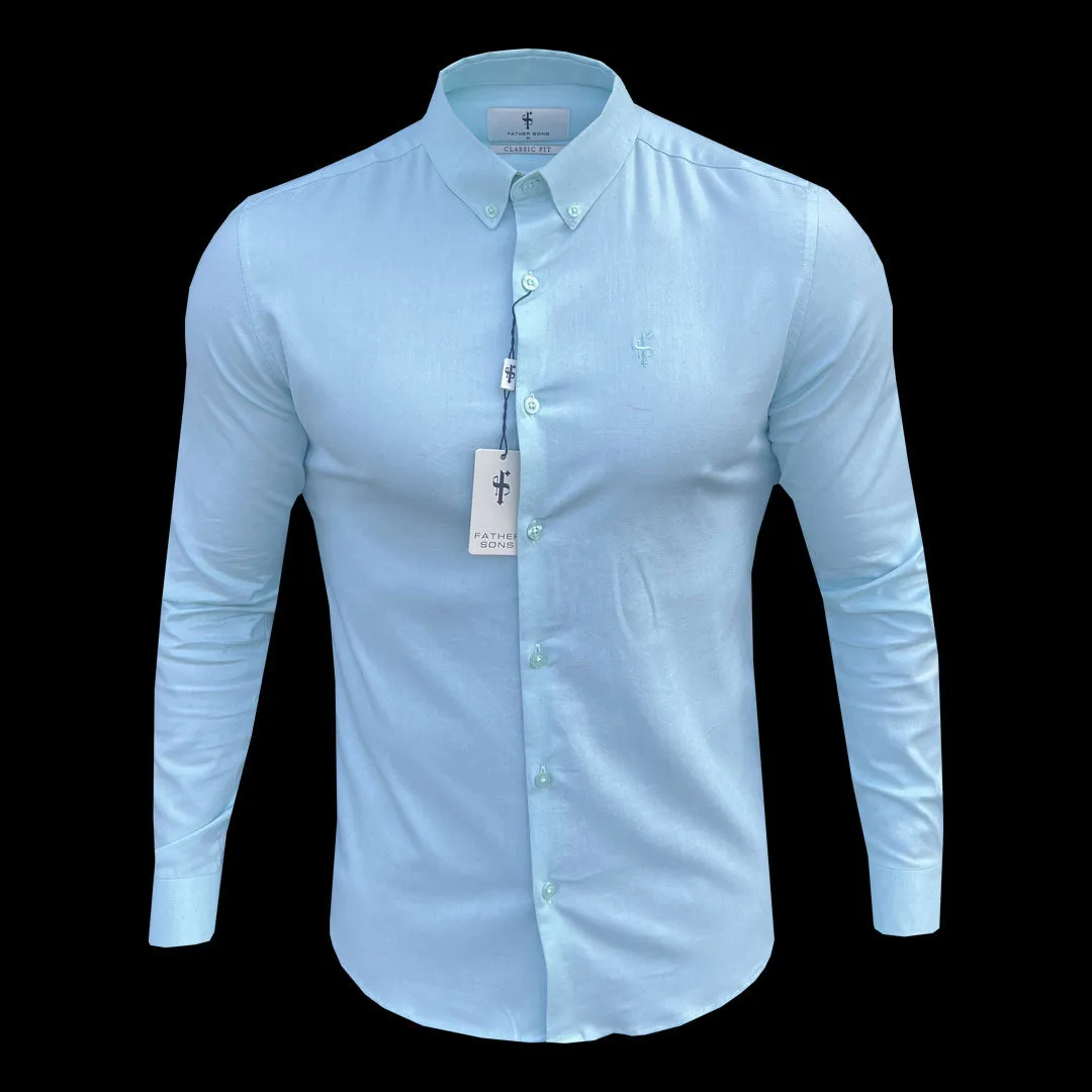 Father Sons Classic Stretch Oxford Long Sleeve Mint - FS1010