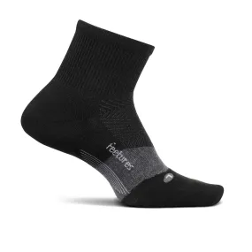 Feetures | Unisex Merino 10 Cushion Quarter - Charcoal