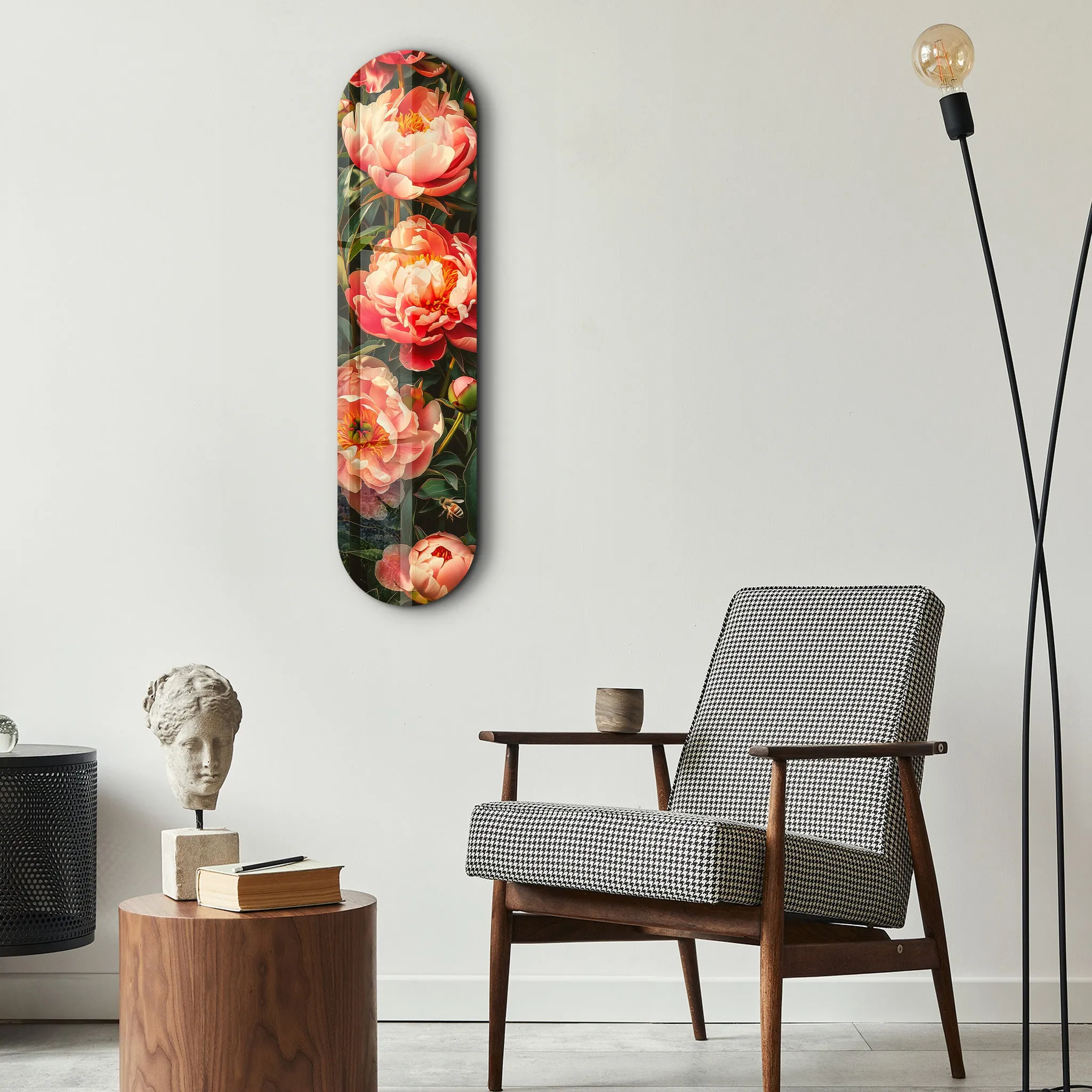 Flowers Painting  V3 | Glass Wall Art