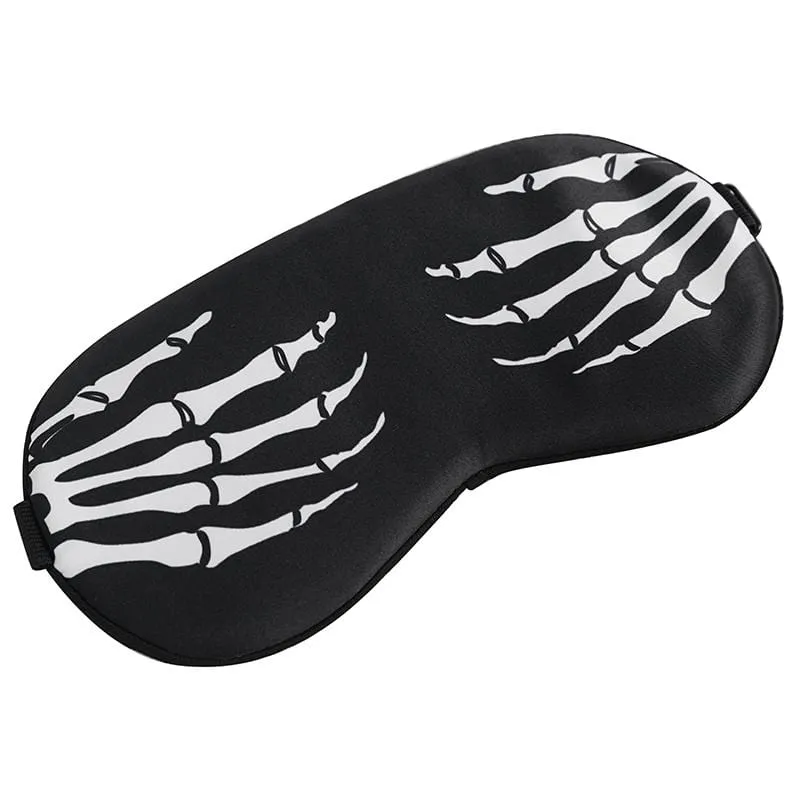 Gothic Skeleton Printed Adjustable Blinder