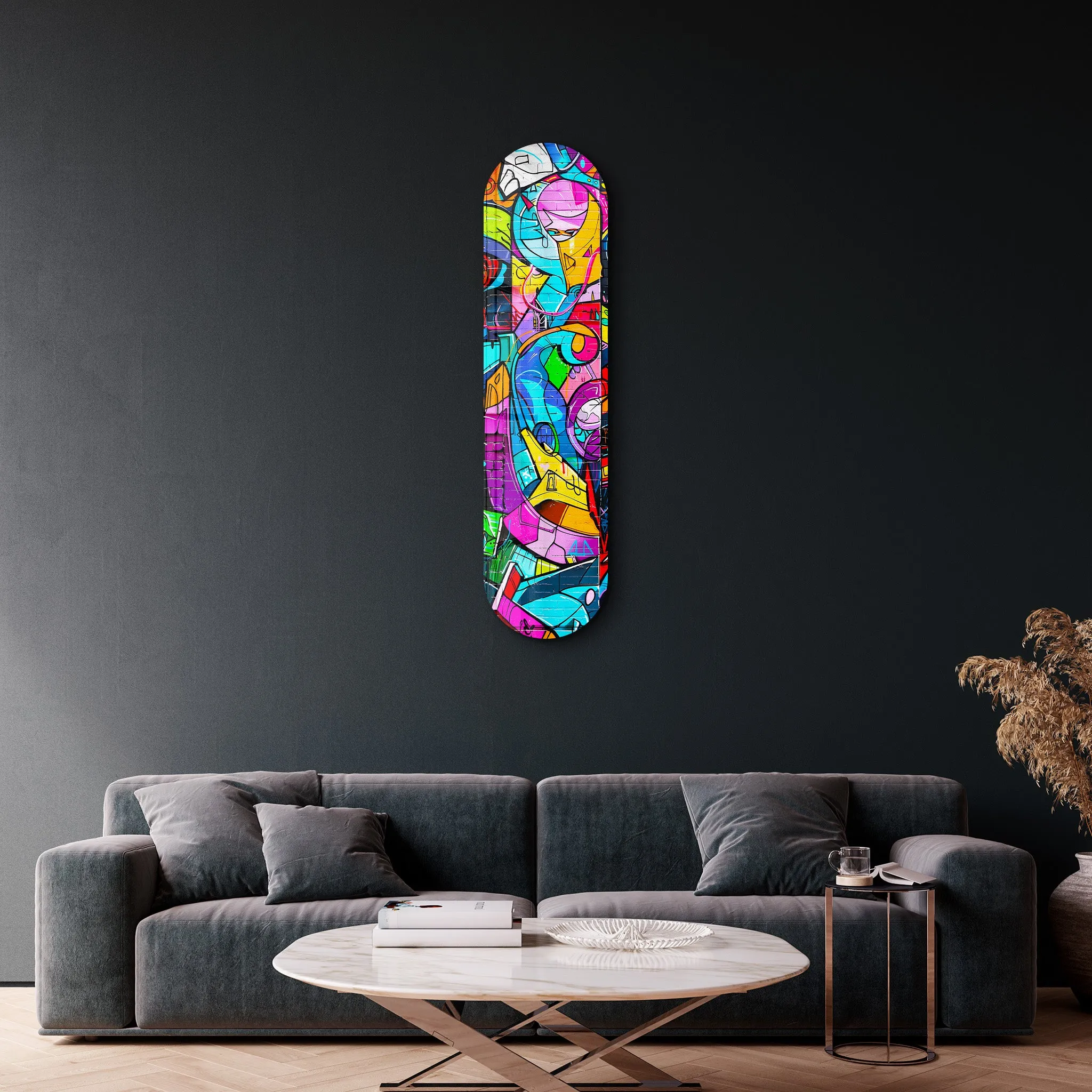 Graffiti Abstract | Glass Wall Art