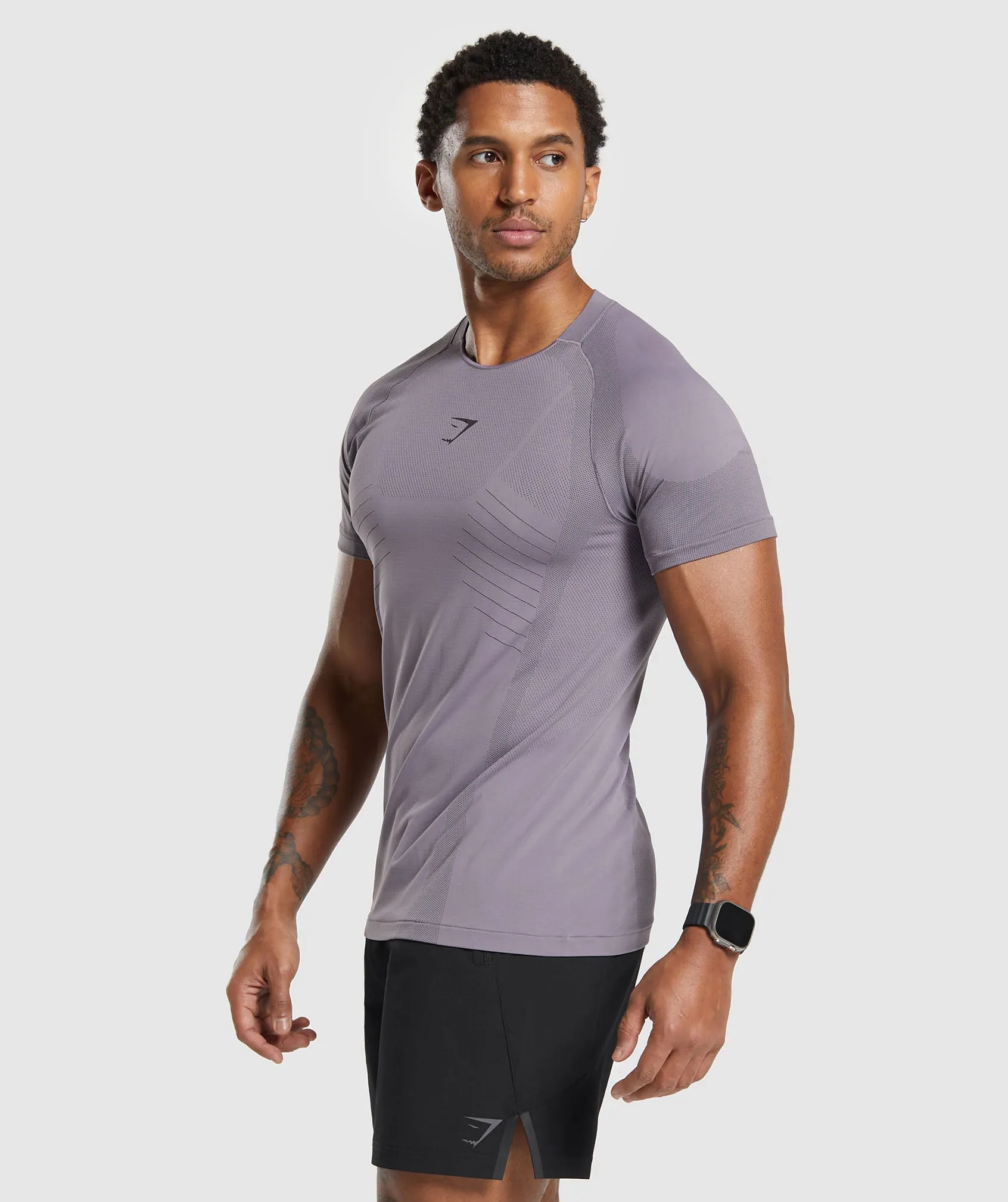 Gymshark Apex Seamless T-Shirt - Fog Purple/Greyed Purple