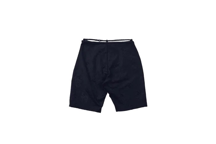 Jacquard Strap Belted Shorts