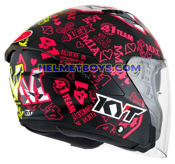 KYT NFJ Motorcycle Sunvisor Helmet ESPARGARO 2020