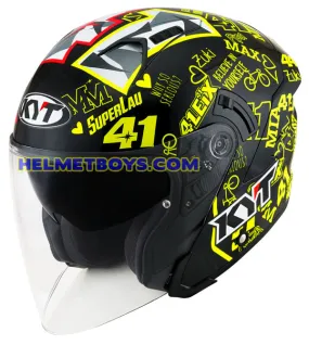 KYT NFJ Motorcycle Sunvisor Helmet ESPARGARO 2020