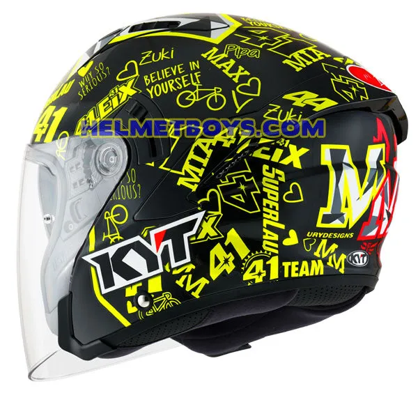 KYT NFJ Motorcycle Sunvisor Helmet ESPARGARO 2020