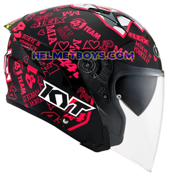 KYT NFJ Motorcycle Sunvisor Helmet ESPARGARO 2020